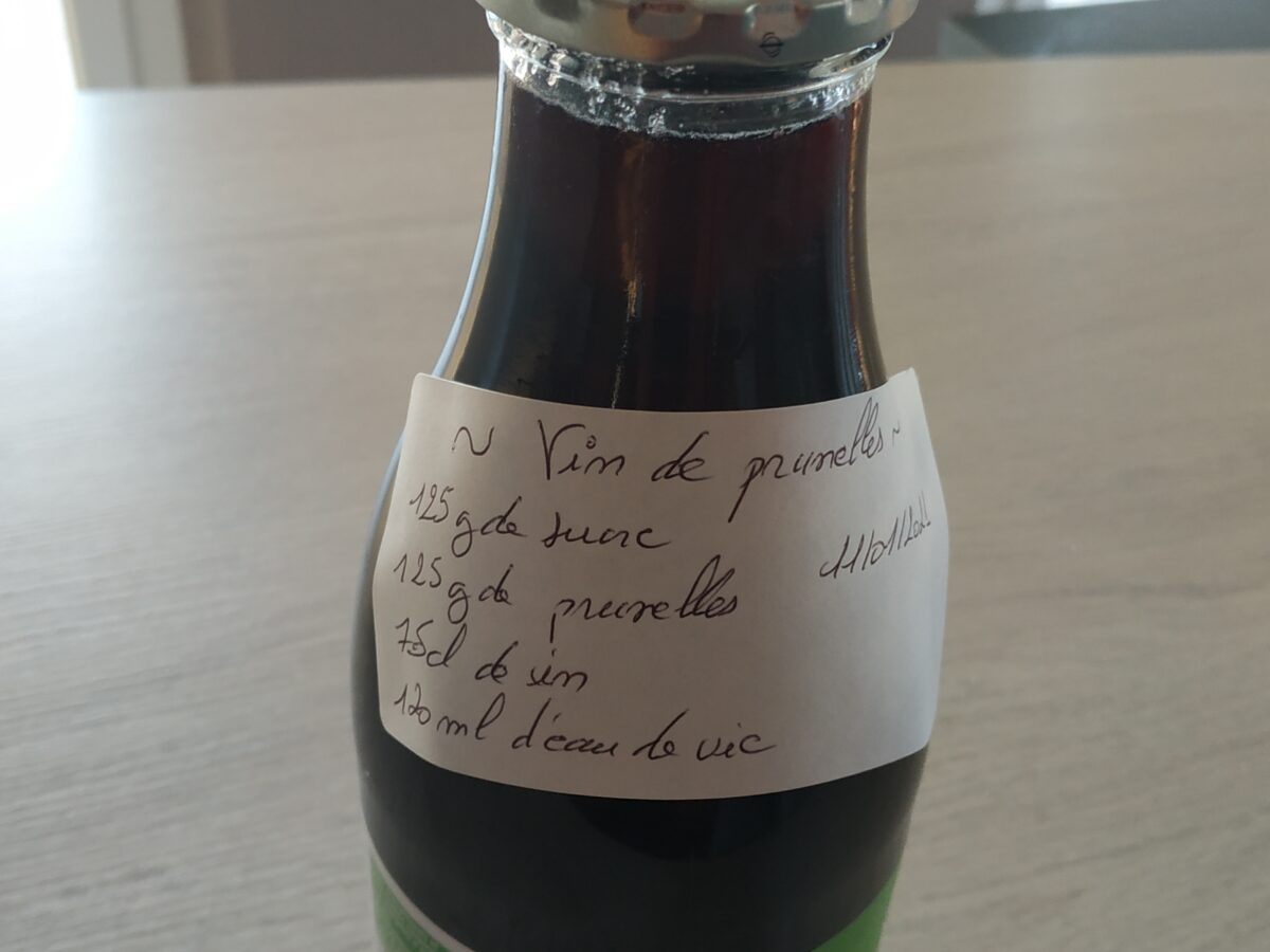 recette du vin de prunelle